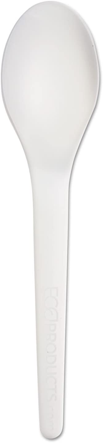 Compostable Plantware Spoons - 6 Inch Biodegradable & Eco-Friendly Cutlery (1000 Count) - Perfect for Parties, Picnics, and Sustainable Dining