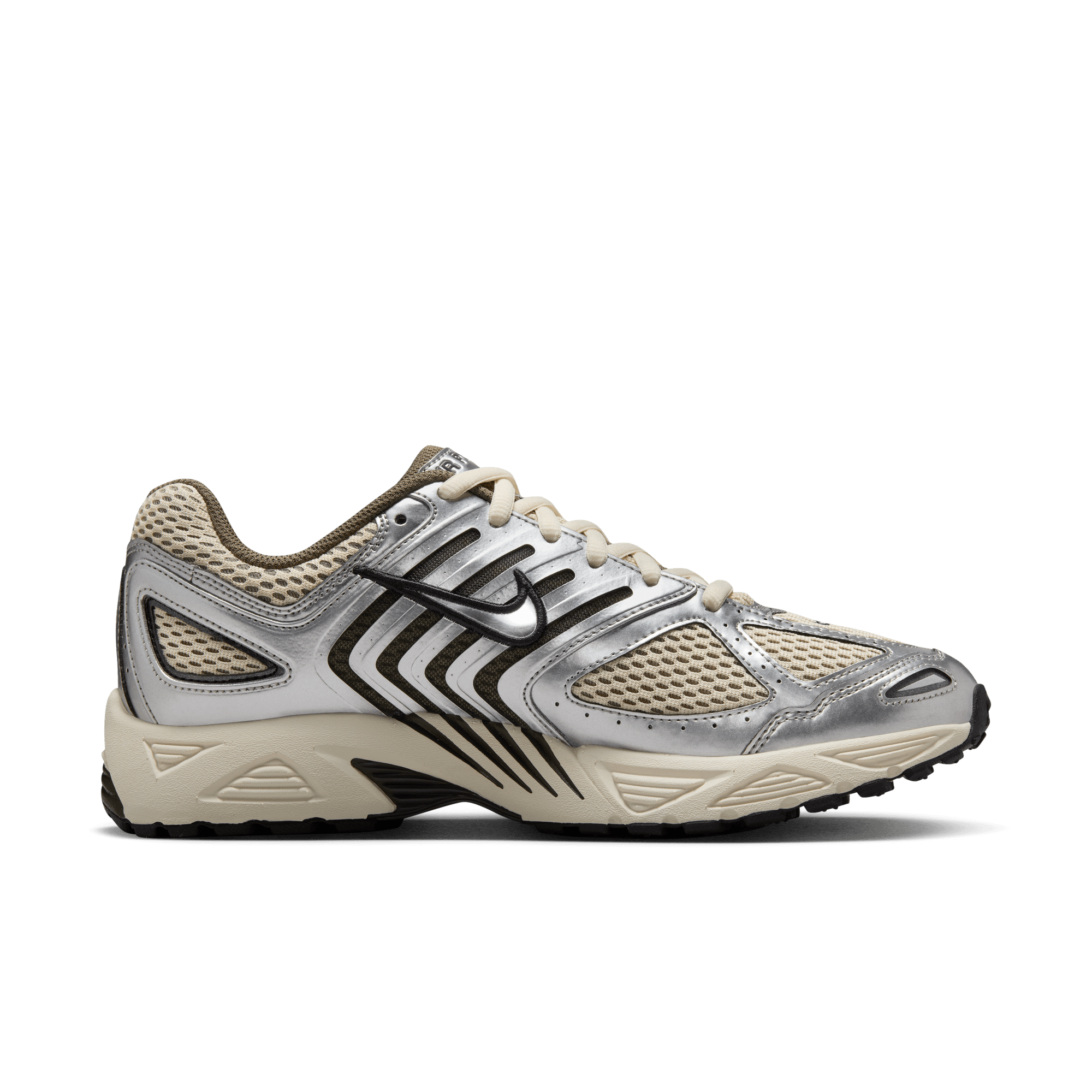 Nike Air Pegasus 2K5 Running Shoes - Light Khaki/Metallic Silver - Men's Lightweight Cushioned Sneakers for Jogging, Gym & Everyday Wear