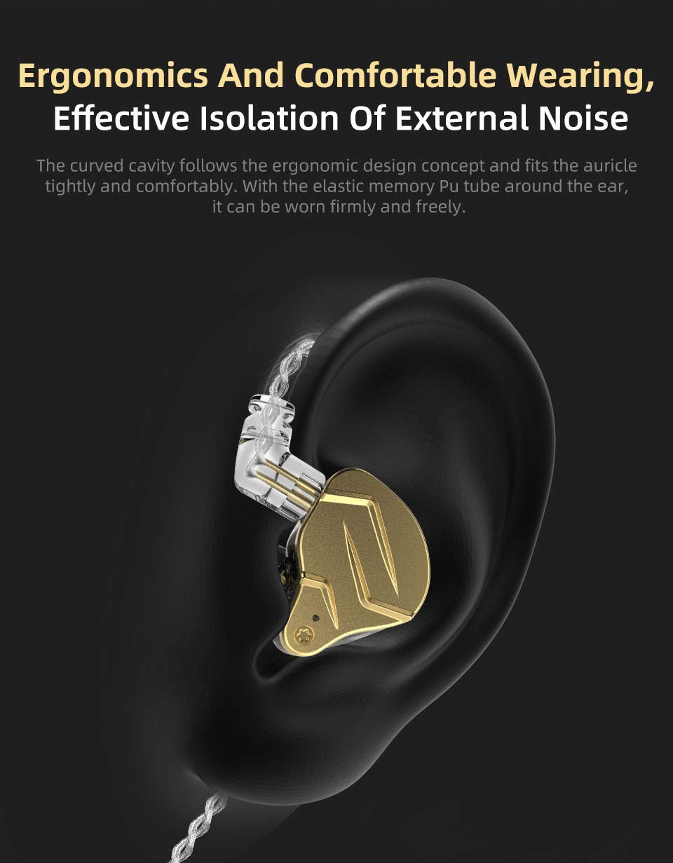 KZ ZSN Pro X Hybrid 1BA+1DD Dual Driver IEM Wired Earbuds - HiFi In-Ear Monitor Headphones for Gaming, Sports & Music | Compatible with Phone, Computer, Tablet (Perfect for Esports, Workouts & Commuting)