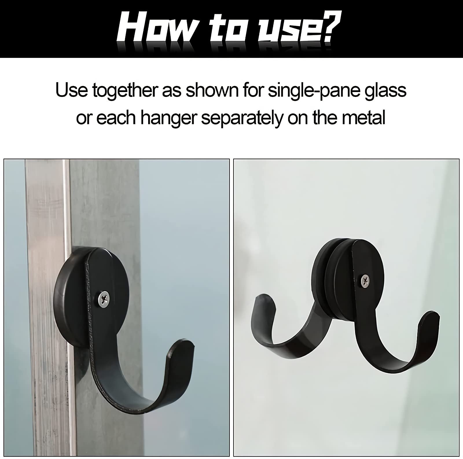 Heavy Duty Magnetic Hooks - 2pcs for Wreath, Door, Refrigerator Hanging