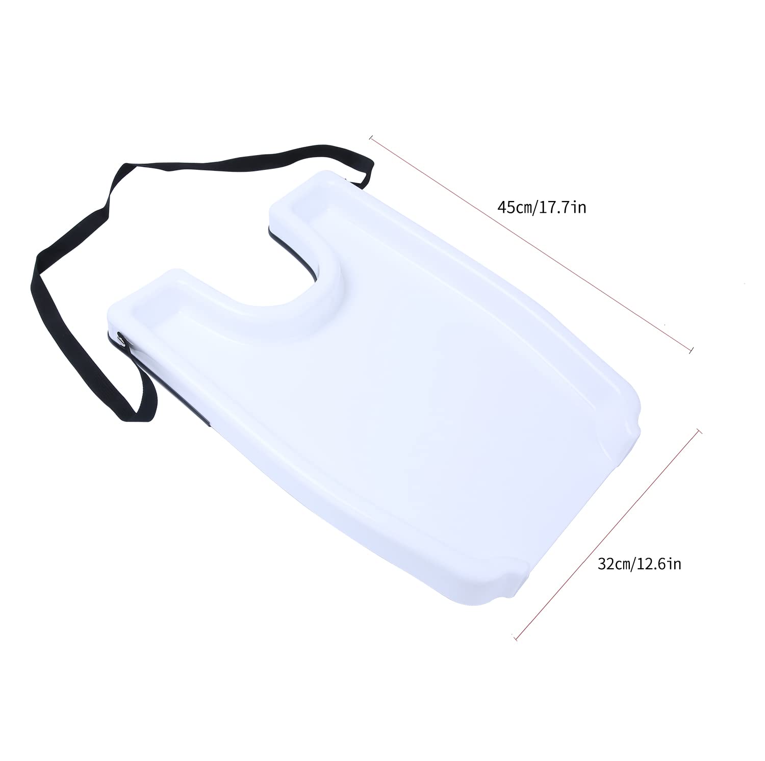Portable Hair Washing Tray & Shampoo Bowl for Sink - Adjustable Head Support for Home Hair Care, Haircuts & Bedridden Patients (White) - Perfect for Salon-Style Wash at Home, Elderly Care & Post-Surgery Recovery