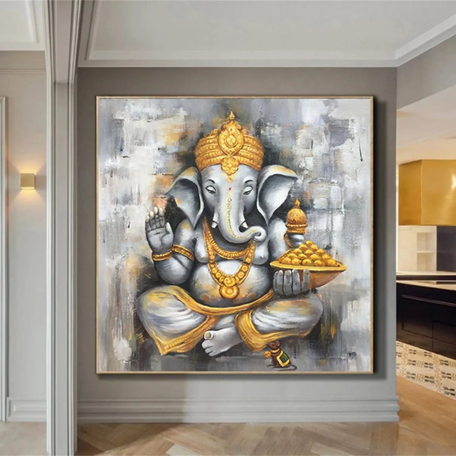 Animal Art Painting #AP059 - Handmade Canvas Wall Decor for Living Room, Bedroom & Office - Perfect Gift for Pet Lovers & Home Decor