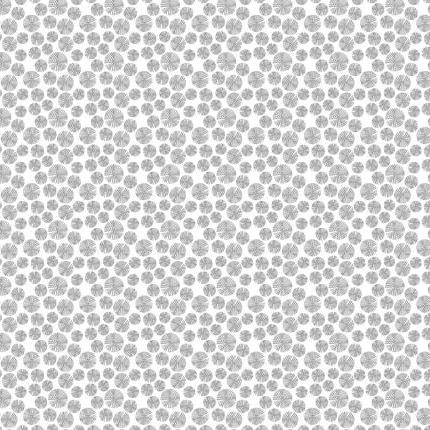 Silver Circles Vinyl Oil Cloth - Waterproof Tablecloth for Kitchen, Dining, Picnic & Outdoor Use - Easy Clean Wipeable Surface for Parties & Daily Dining