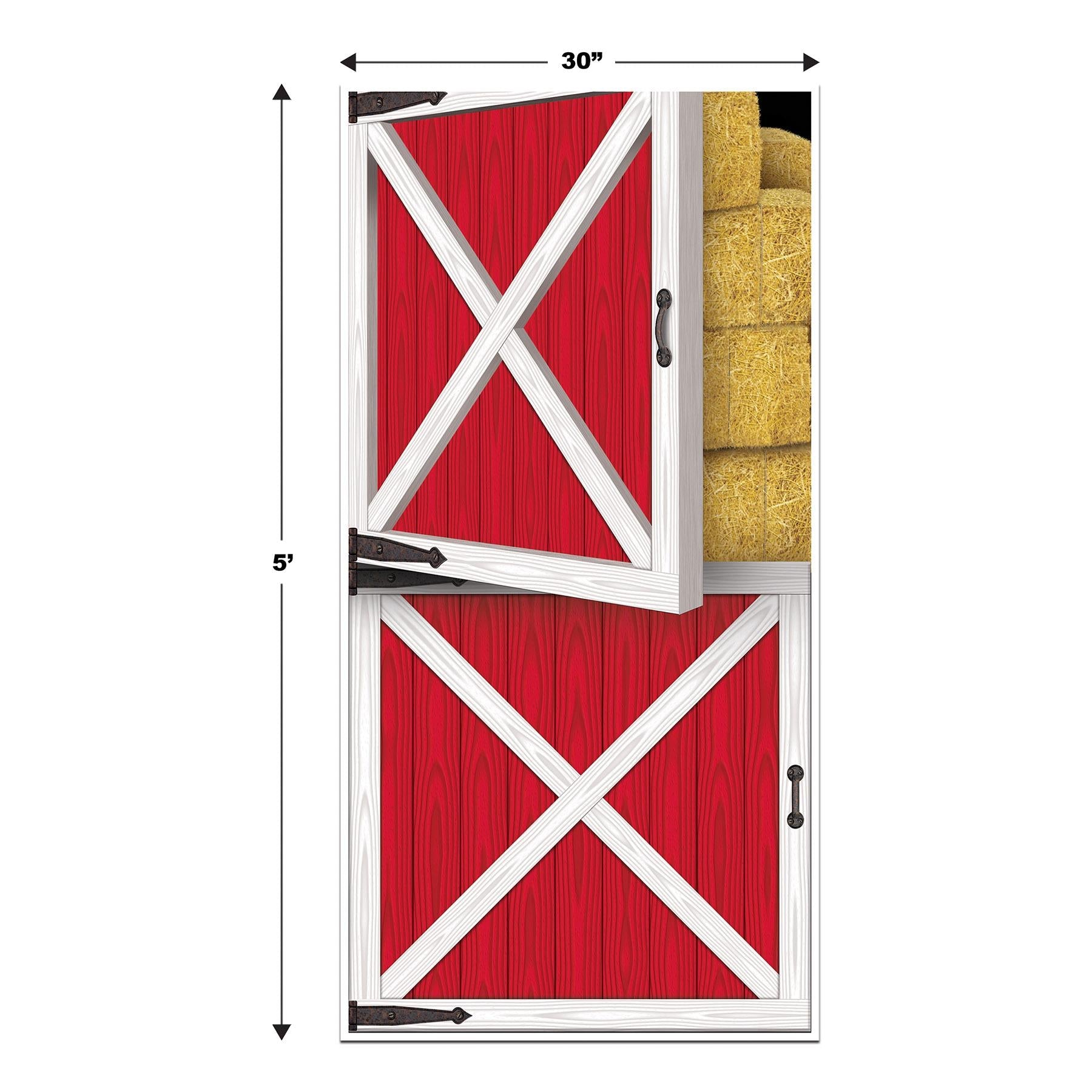 12 Pack Beistle Barn Party Door Covers - Farm Animal Theme Party Decorations for Birthday, Baby Shower, Halloween - Perfect for Indoor & Outdoor Events