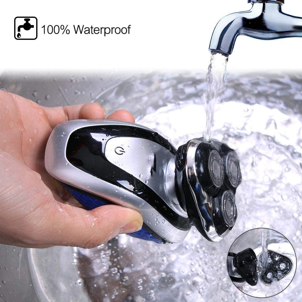 Best Electric Shavers for Men - 2-in-1 Dry/Wet Waterproof Rotary Shaver with USB Rechargeable - Perfect Gift for Dad & Husband - Ideal for Travel, Gym & Daily Grooming Routine