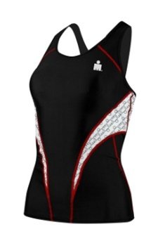 TYR SPORT Women's Ironman Fitted Tankini Tri Top - High Performance Swimwear for Triathlon Training & Competition | Perfect for Pool Workouts, Open Water Swimming & Beach Activities