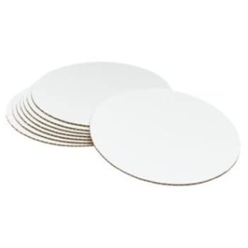 Noble Foods 10 Inch Round White MDF Cake Boards - Pack of 10 | Sturdy Cake Base for Birthday, Wedding & Dessert Displays | Perfect for Bakeries, Catering & Home Baking