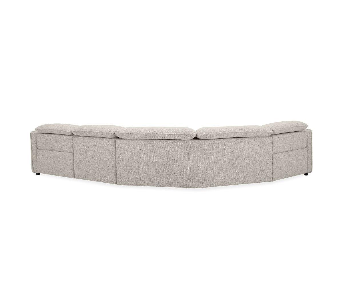 Ryden 4-Piece Modular Power Reclining Sectional Sofa with USB Charging - Modern L-Shaped Living Room Furniture for Home Theater & Family Gatherings