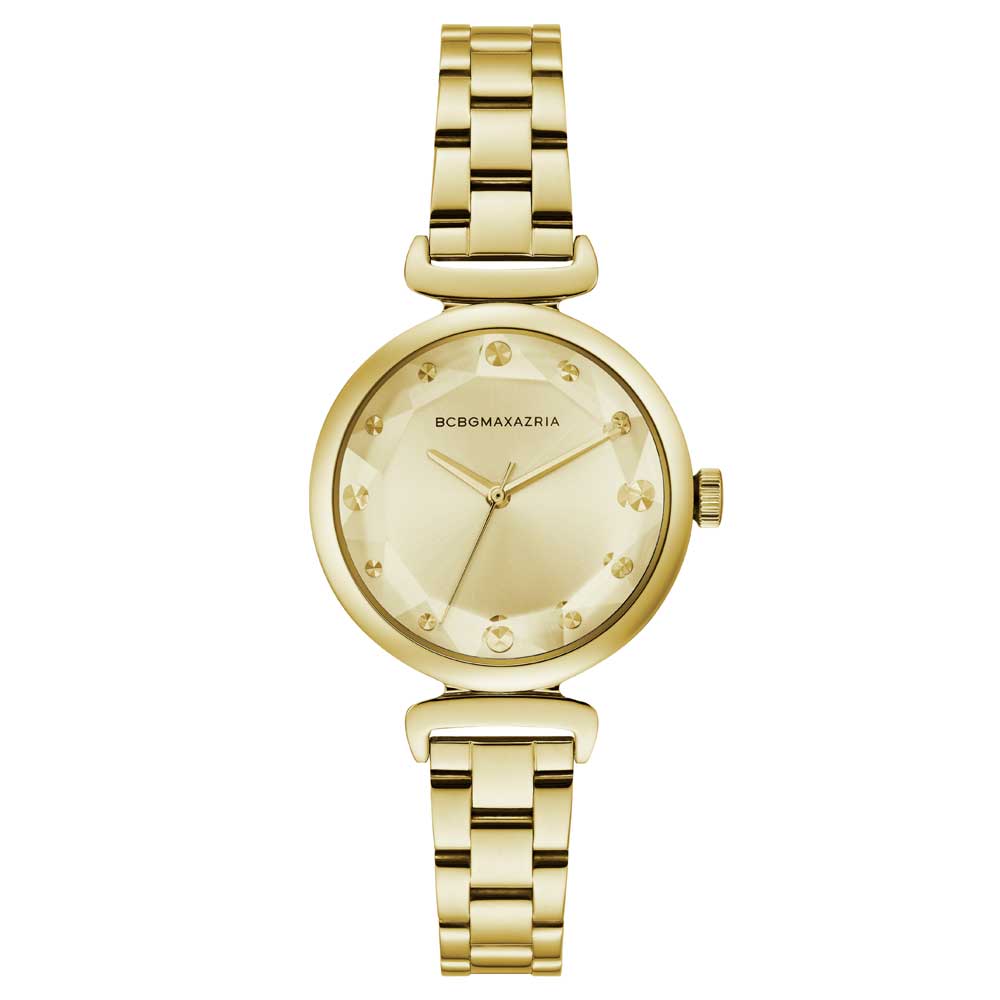 BCBGMAXAZRIA Women's Quartz Gold-Tone Stainless Steel Watch BG50682002 - Elegant Timepiece for Office, Party & Everyday Wear