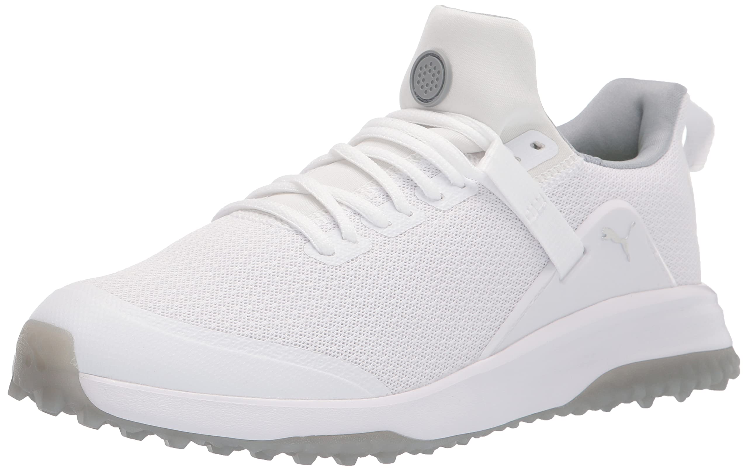 PUMA Men's Fusion Evo Golf Shoes - Lightweight & Waterproof Spiked Golf Footwear for Men - Perfect for Golf Course, Driving Range & Outdoor Sports