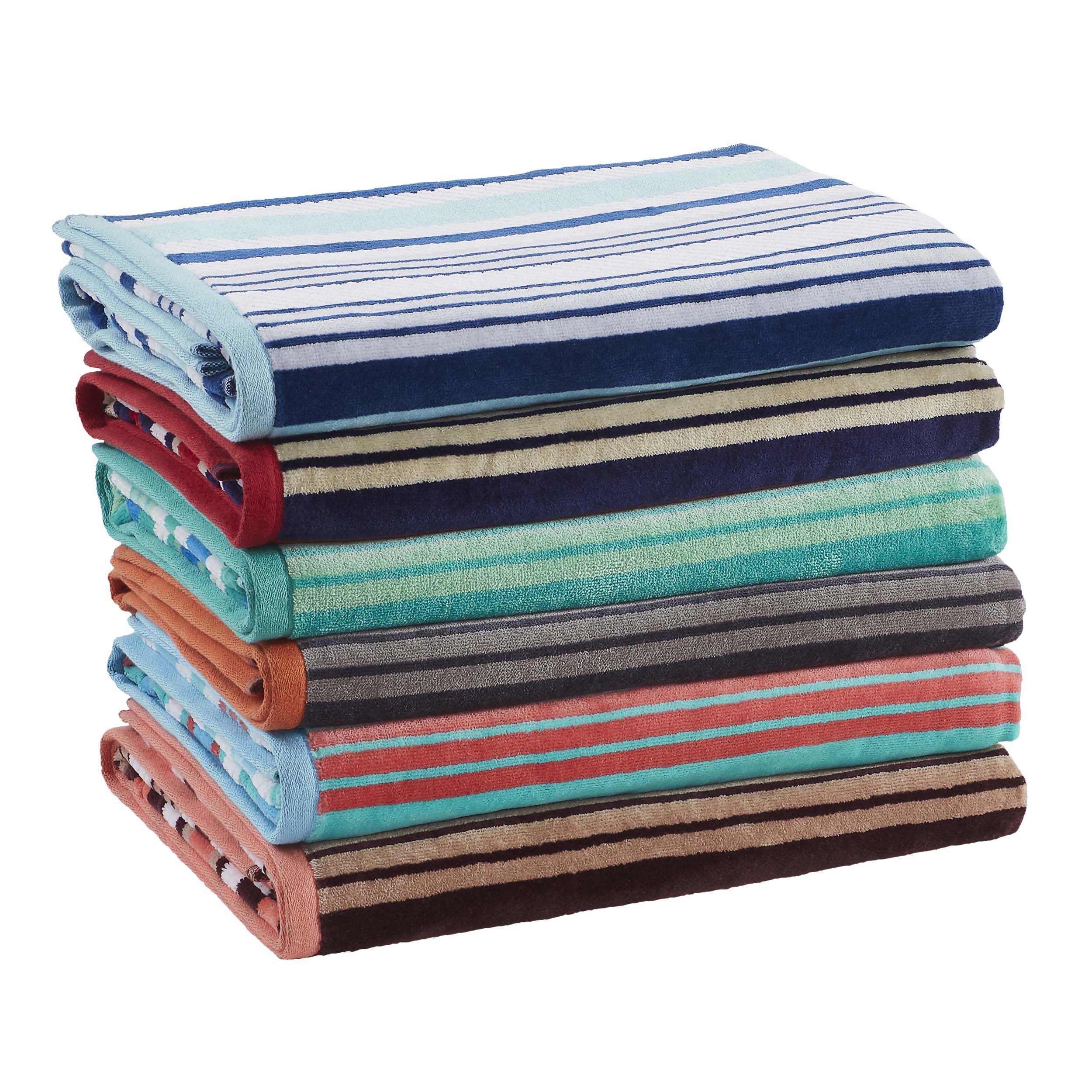 Premium Rope Textured Striped Oversize 2-Piece Beach Towel Set - Soft Quick-Dry Bath Towels for Pool, Beach, Yoga & Gym - Perfect Summer Accessories