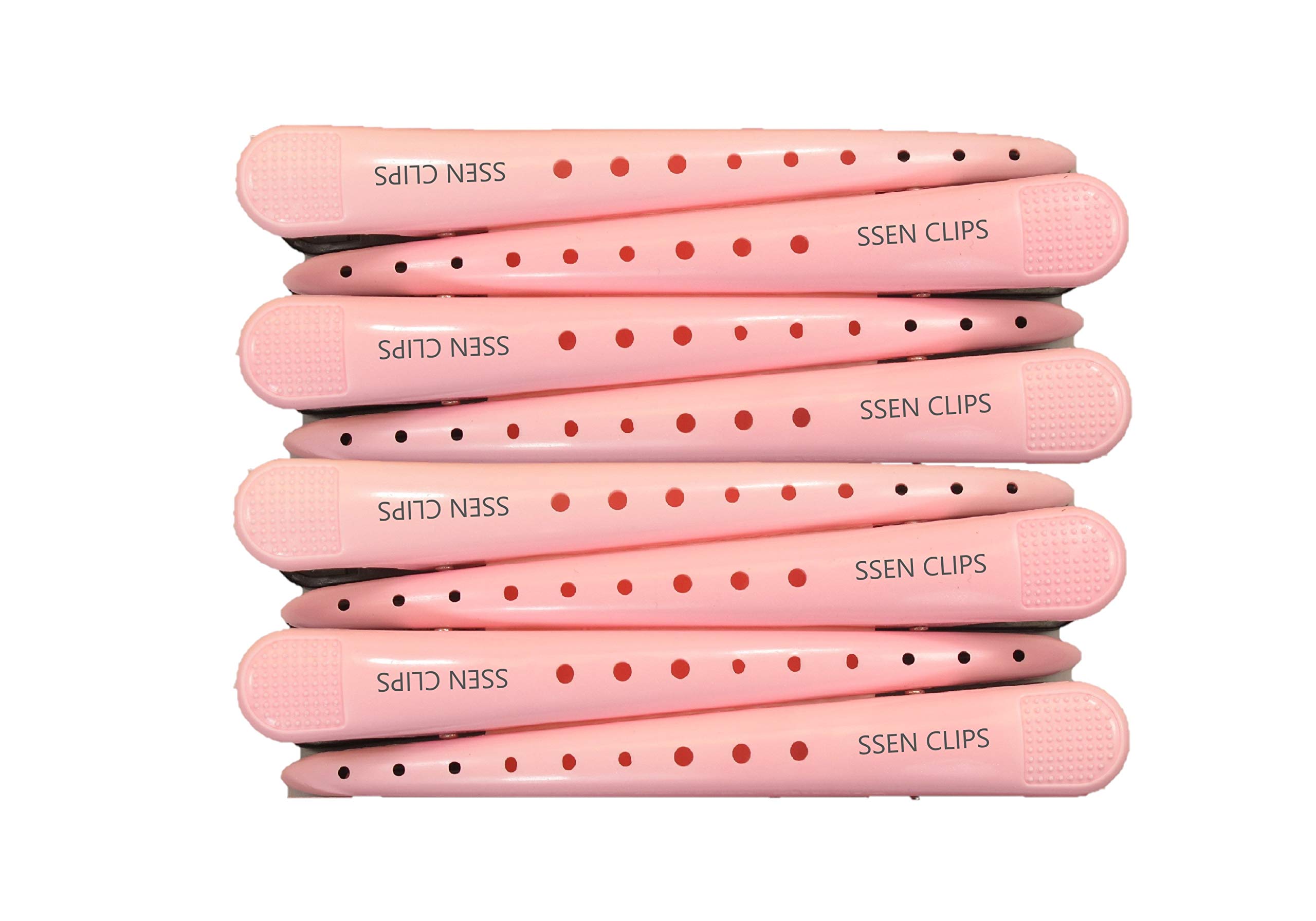 8-Pack Large Pink Hair Clips - Strong Hold for Thick Hair, Perfect for School, Work, and Everyday Styling