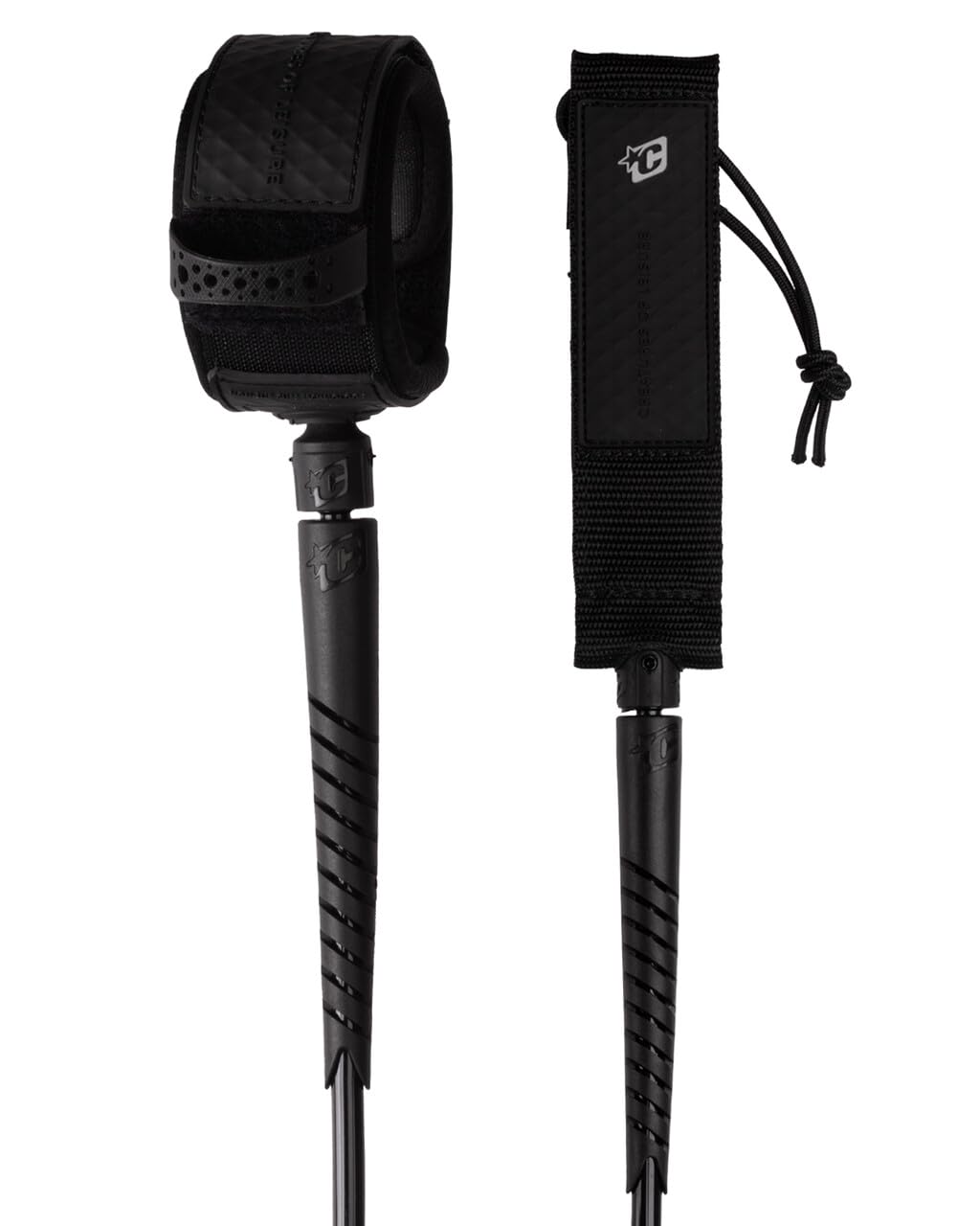 Creatures of Leisure Reliance Reef 9 Large Wave Leash - Black/Silver 9'0