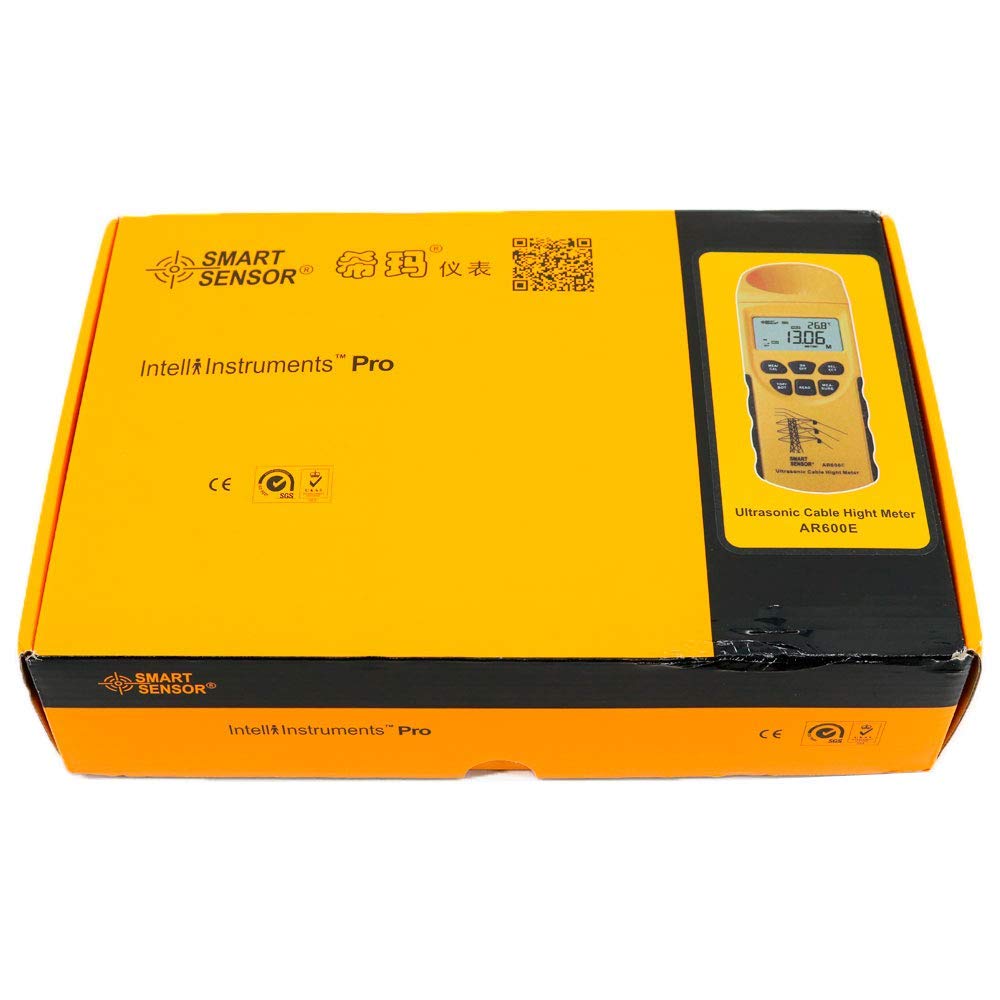 AR600E Digital Handheld Ultrasonic Cable Height Meter Tester - 3-23m Range for Accurate Height Measurement - Perfect for Construction, Surveying, and Utility Maintenance