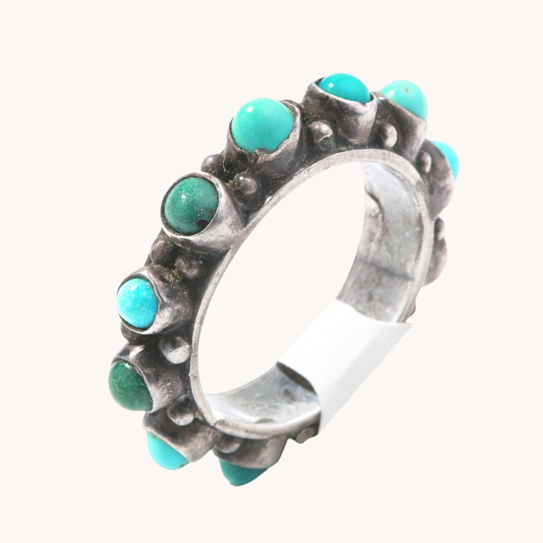 Turquoise Stackable Ring for Women - Elegant Boho Jewelry for Everyday Wear & Layering | Perfect for Casual, Office & Special Occasions
