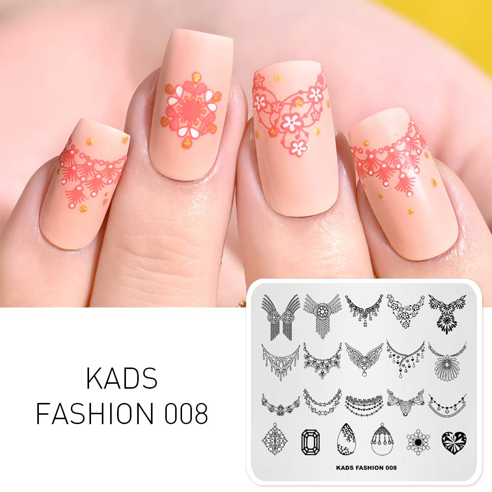 6 Pcs Nail Art Stamping Plates Set - Floral Butterfly Bunny Designs for DIY Manicure & Nail Decoration | Includes 1 Polish Stamper | Perfect for Home Salon, Parties & Gifts