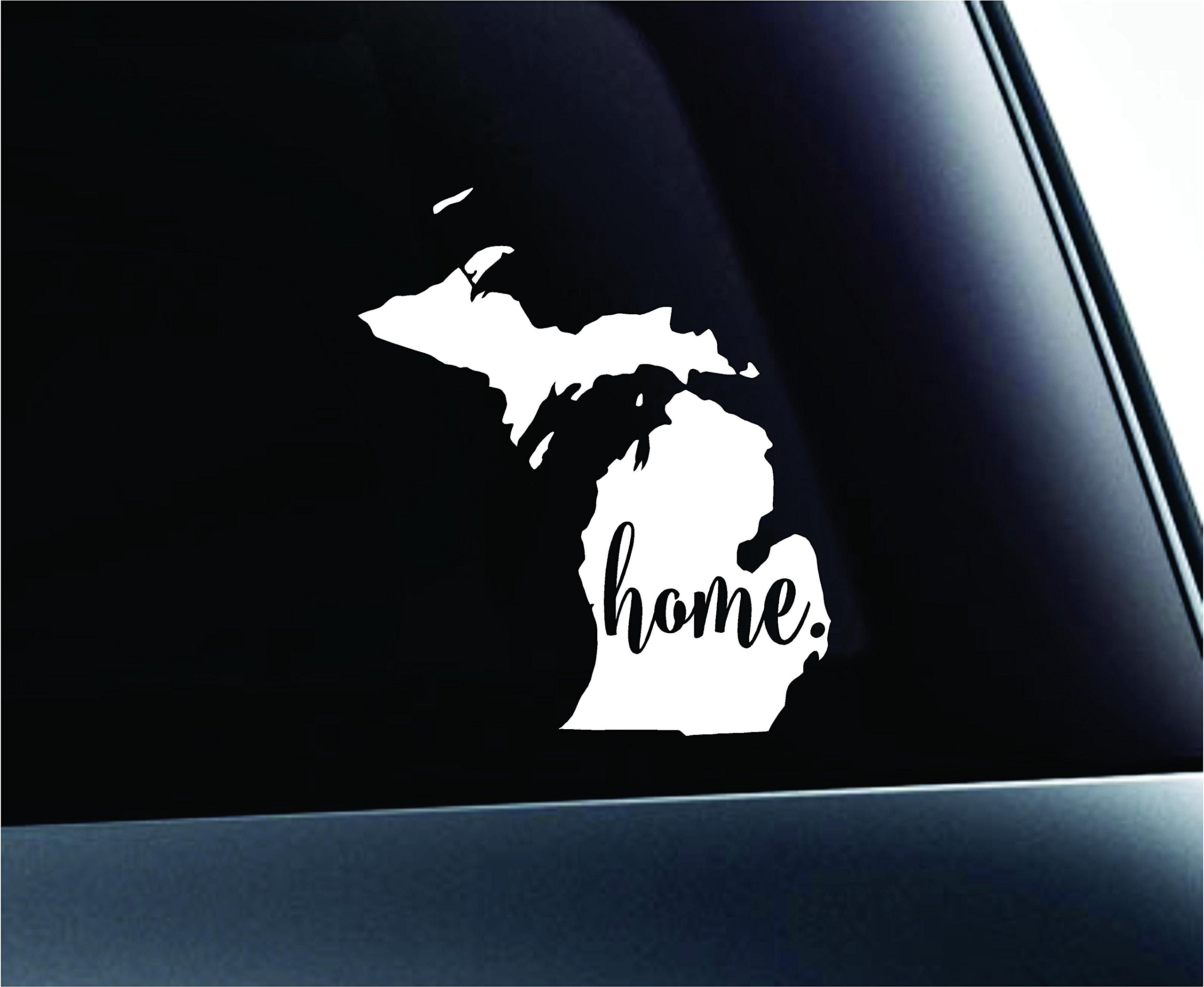 Michigan State Sticker - Car, Laptop Decal for Fans - White