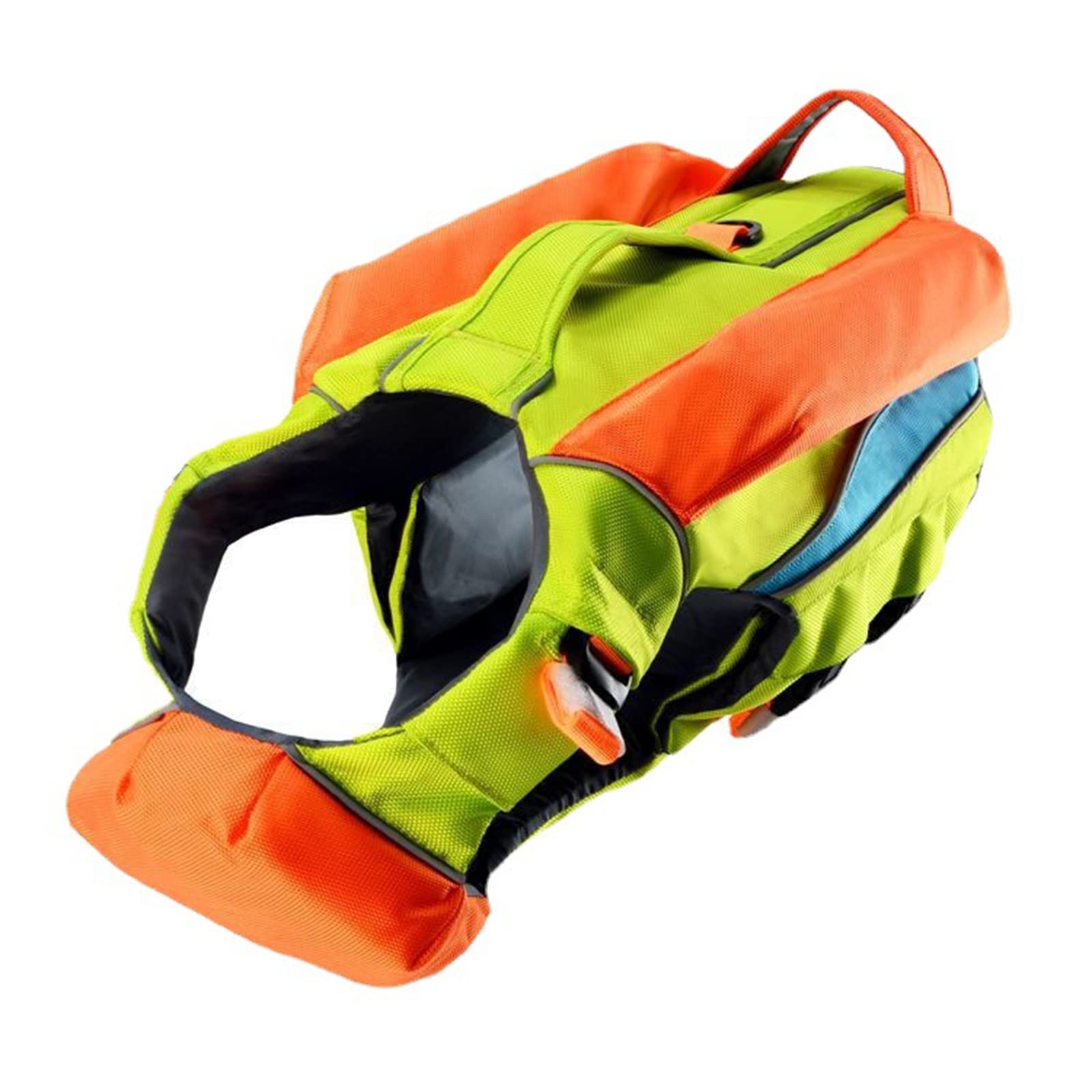 High Buoyancy Reflective Adjustable Dog Life Jacket for Large Dogs - Pet Safety Vest for Swimming, Boating & Water Activities