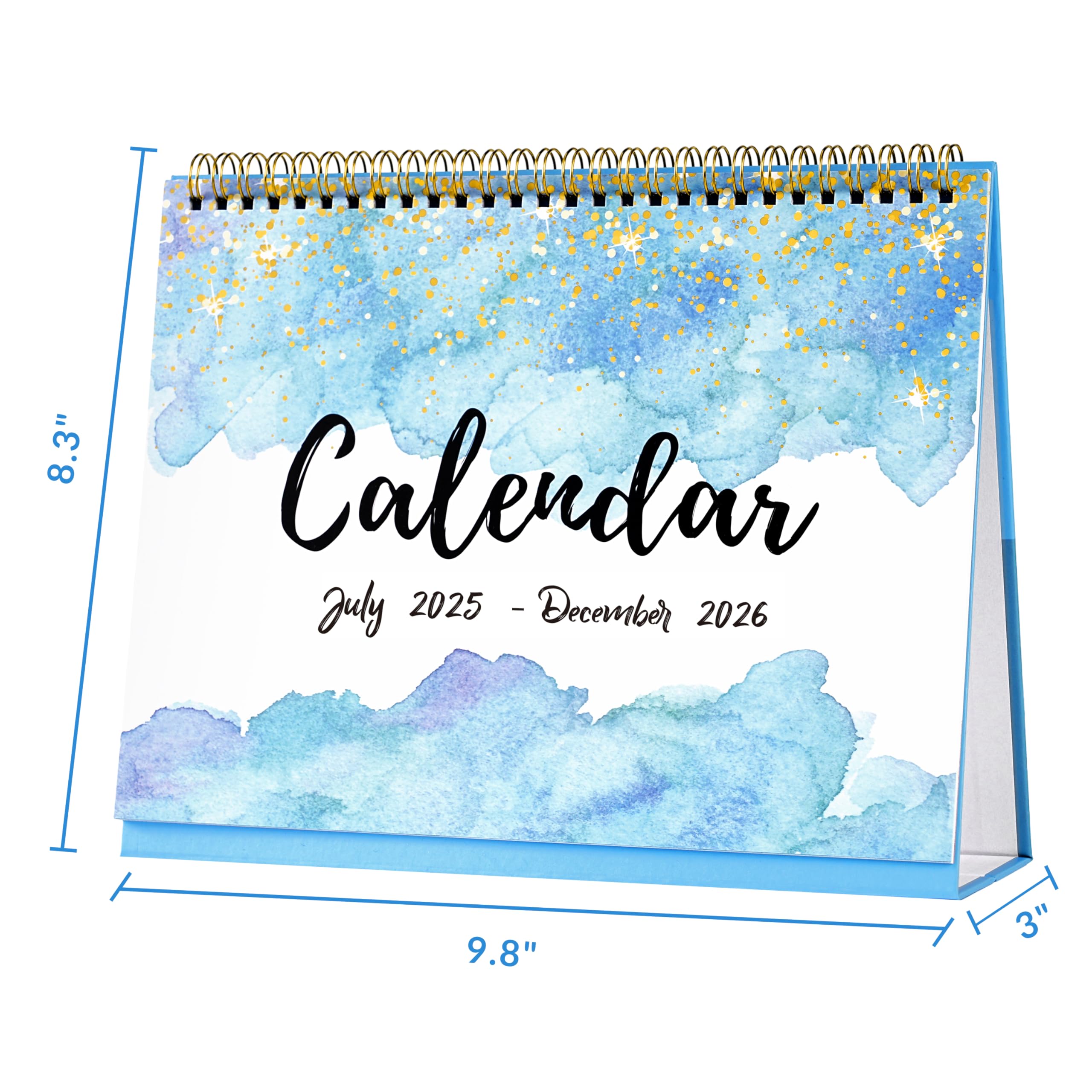 2025-2026 Desk Calendar with Memo Pages - 18 Month Standing Flip Calendar (July 2025 - December 2026) | 9.8