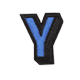 3D Alphabet Letter Y - Small Size for DIY Crafts, Home Decor, Kids Learning & Scrapbooking