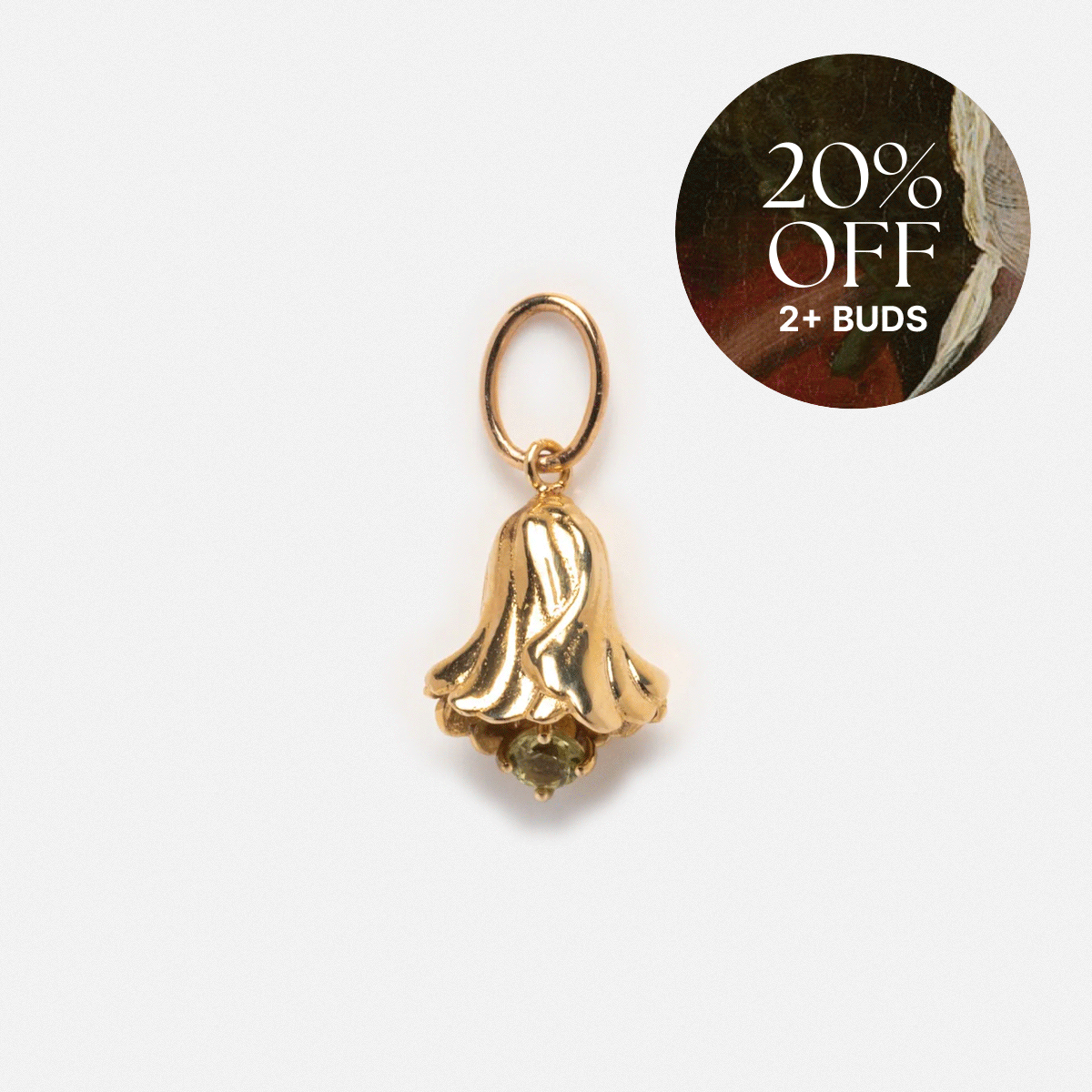 Solid Gold Birth Flower Bud Charm Necklace - Personalized Zodiac Jewelry Gift for Women - Perfect for Birthdays, Anniversaries & Special Occasions