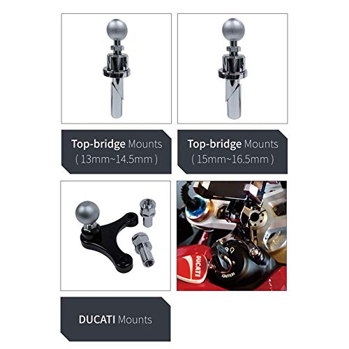 Premium Universal Bike Phone Mount for Motorcycle - High-Quality Aluminum Alloy Handlebar Phone Holder (1.25inch/32mm, Chrome) - Perfect for Cycling, Commuting & Outdoor Adventures