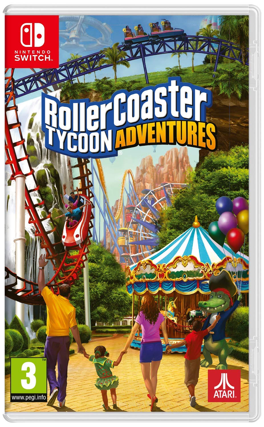 Rollercoaster Tycoon Adventures - Nintendo Switch Game | Theme Park Simulation & Strategy | Family Fun & Travel Entertainment
