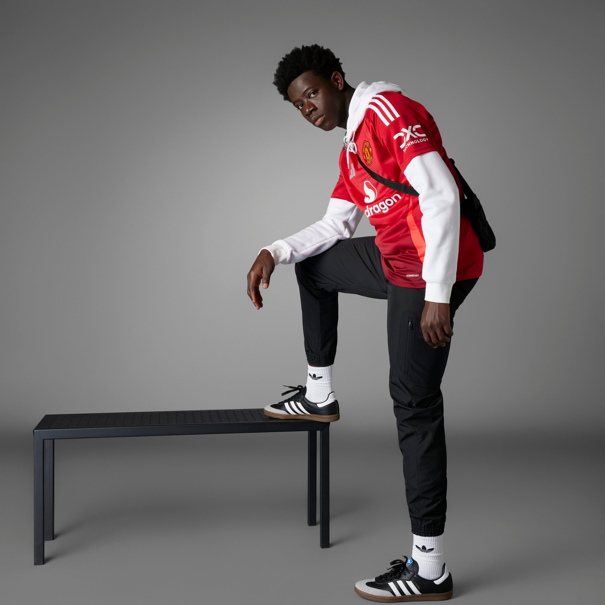 Adidas Manchester United 24/25 Home Short Sleeve Soccer Jersey - Authentic Football Shirt for Men & Women - Perfect for Match Day, Training & Fan Support
