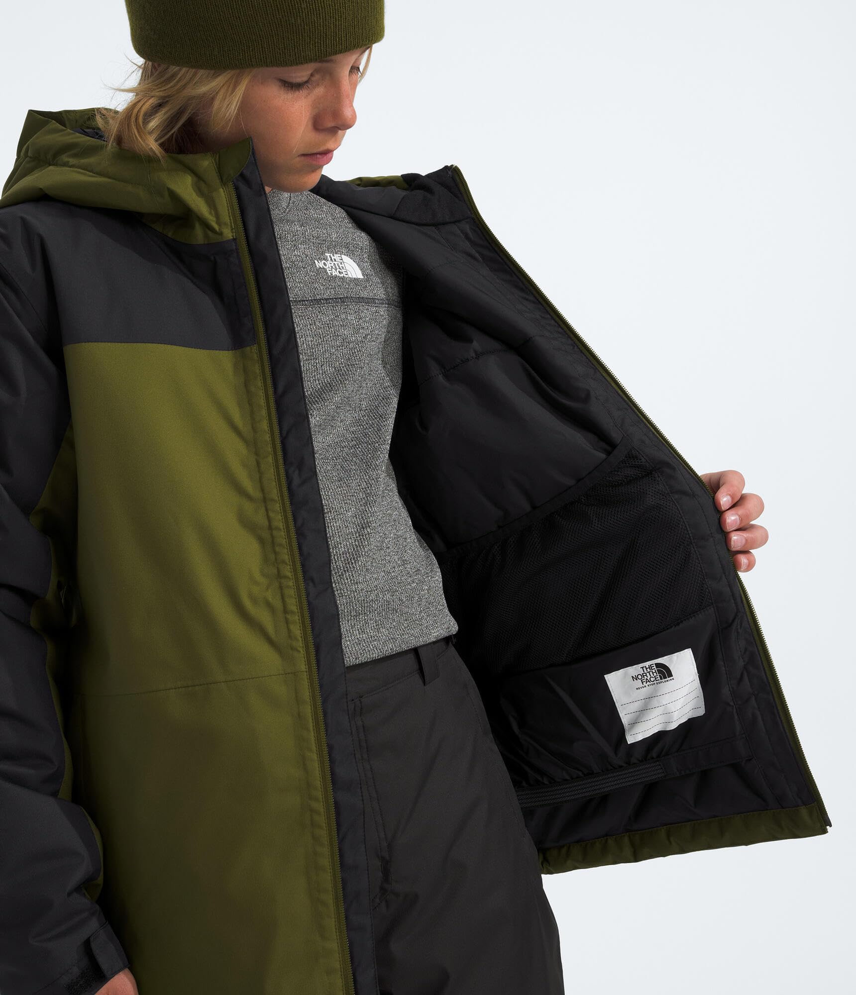 THE NORTH FACE Boys' Freedom Insulated Jacket - Waterproof Winter Coat for Kids, Lightweight Warm Puffer Jacket with Hood - Perfect for Snow Play, School & Outdoor Adventures