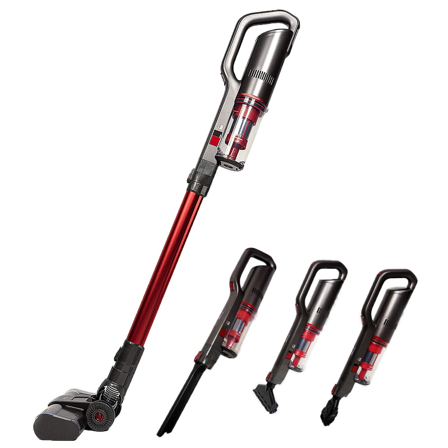 Powerful Cordless Stick Vacuum Cleaner - 20KPA Super Suction, 100000 RPM Brushless Motor, 4-in-1 Lightweight Handheld Vacuum for Hardwood Floors, Carpets & Pet Hair - Perfect for Home Cleaning, Quick Pickup & Pet Owners (Model i202)