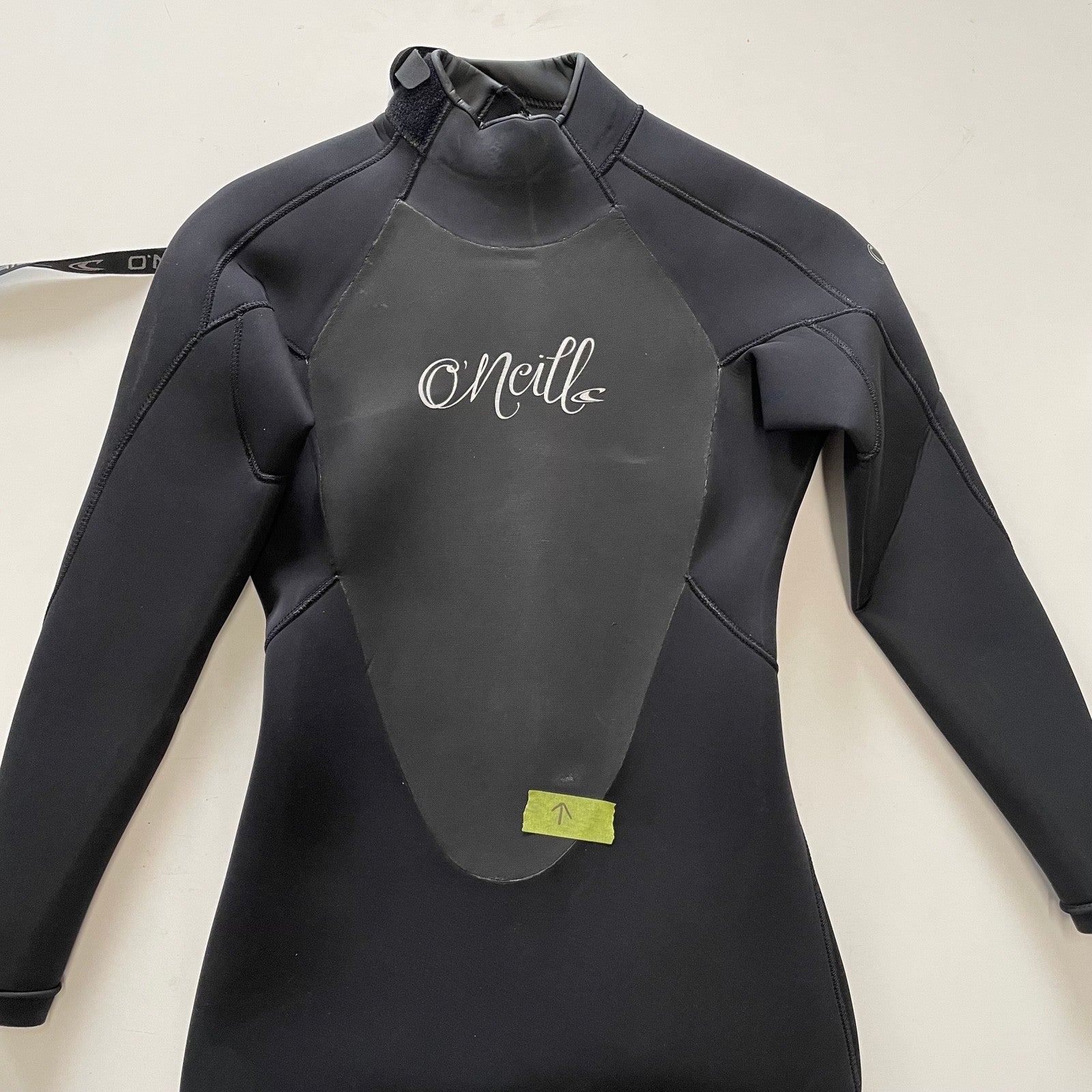 O'Neill EPIC CT Back Zip Wetsuit for Women - Size 8S - 4/3mm Neoprene - Repaired Black Surfing Wetsuit | Perfect for Surfing, Diving & Water Sports