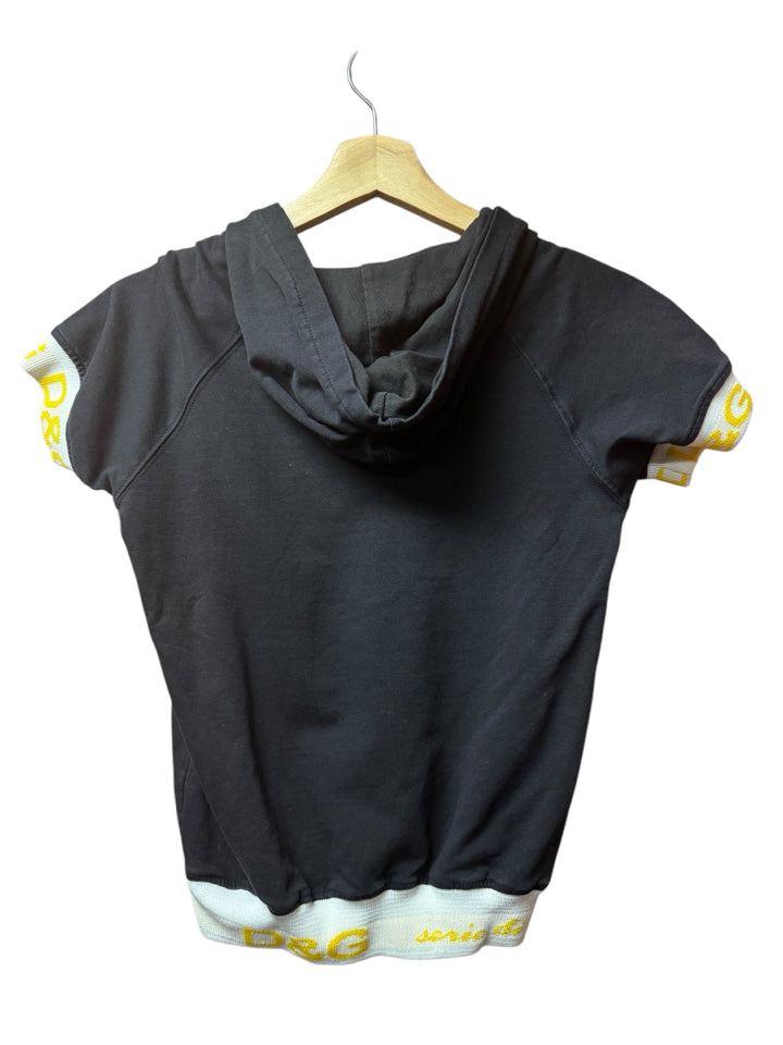 Dolce & Gabbana Women's Cropped Hoodie - Size XS | Fashion Streetwear for Casual Outfits & Layering