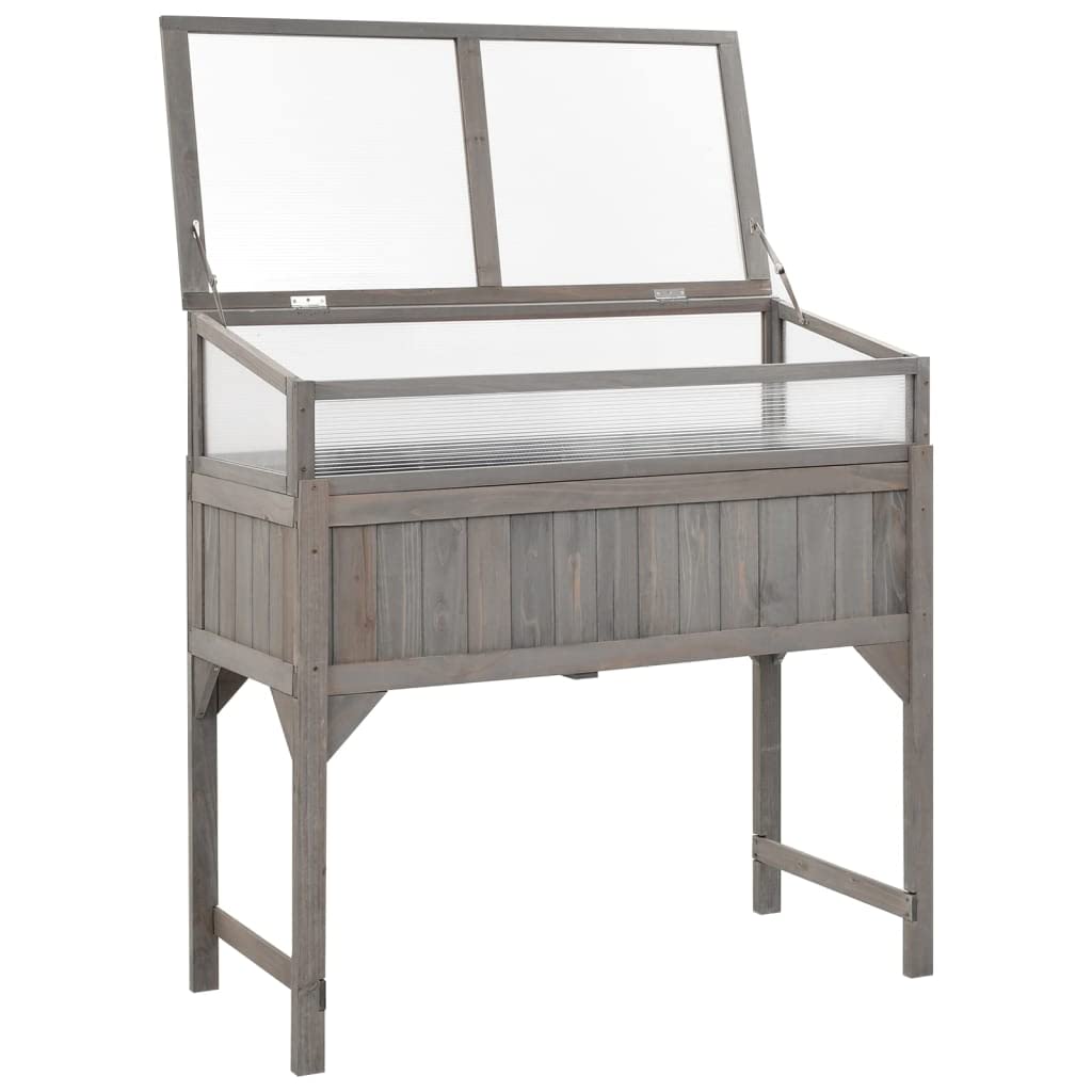 Raised Garden Bed with Greenhouse Cover - 43.3
