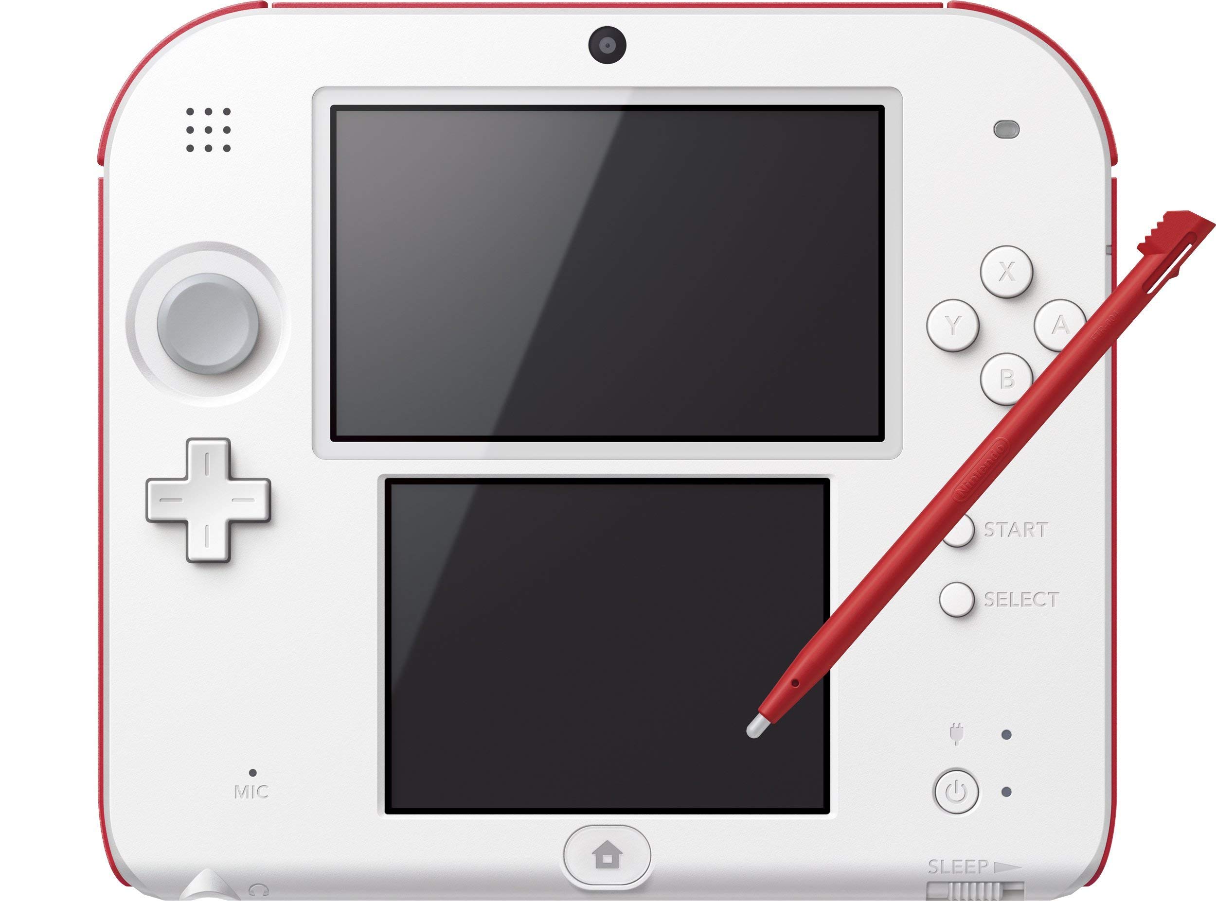 Refurbished Nintendo 2DS Handheld Console - Scarlet Red & White | Portable Gaming System for Kids & Adults | Great for Travel, Commuting & Home Entertainment