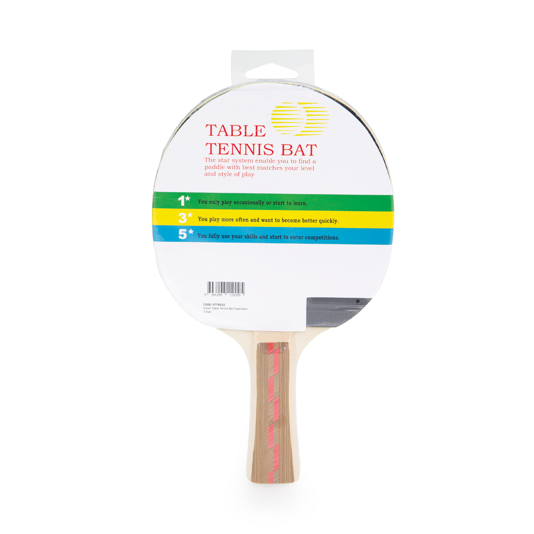 Victor Table Tennis Bat Superspin - Professional Ping Pong Paddle with High Spin Control for Competitive Play | Perfect for Tournaments, Training & Recreational Games