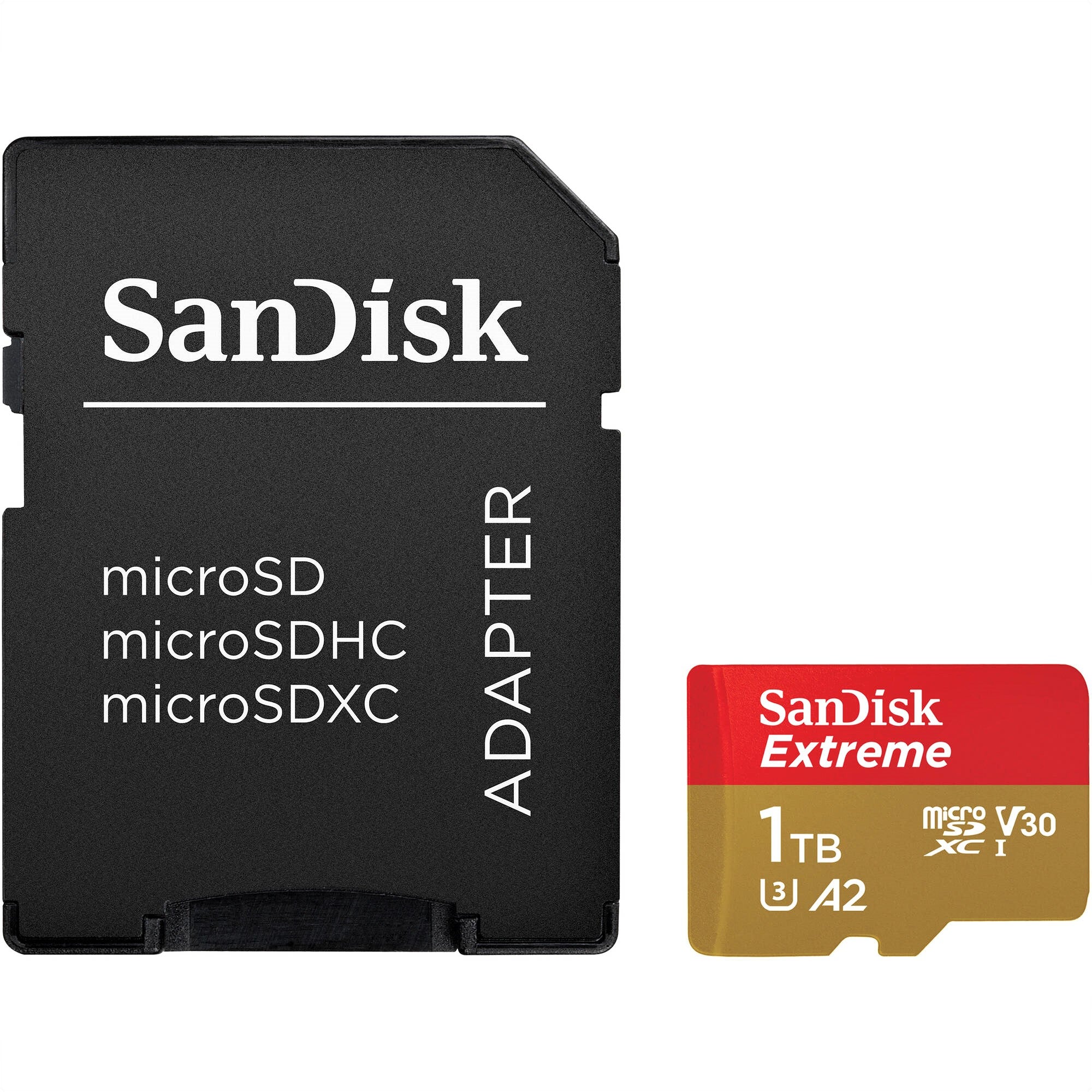 SanDisk 64GB 1TB Extreme UHS-I microSDXC Memory Card with SD Adapter - High Speed Storage for 4K Video, DSLR Cameras, Drones & Gaming Consoles