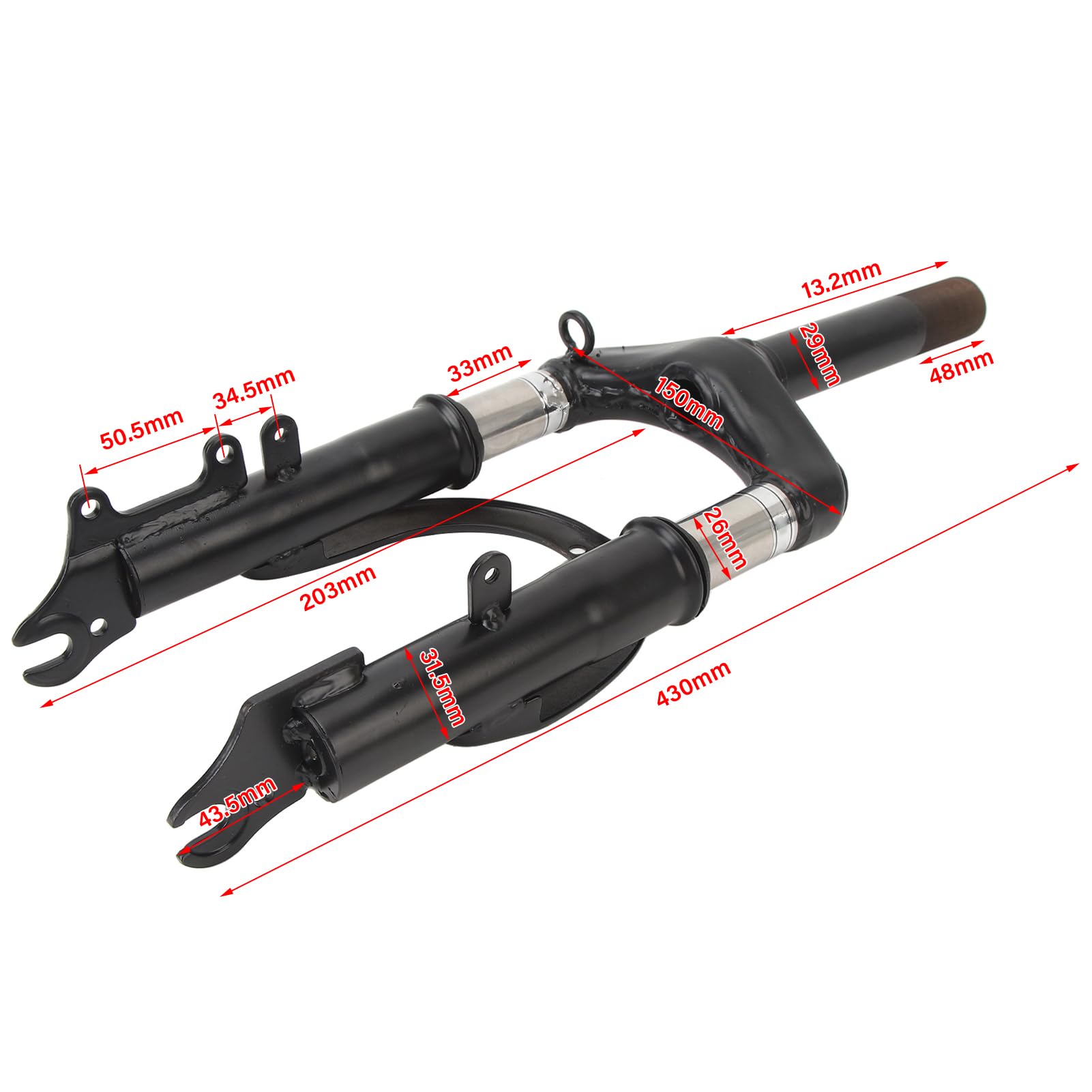 Premium Aluminum Alloy Front Fork Shock Absorber for 12