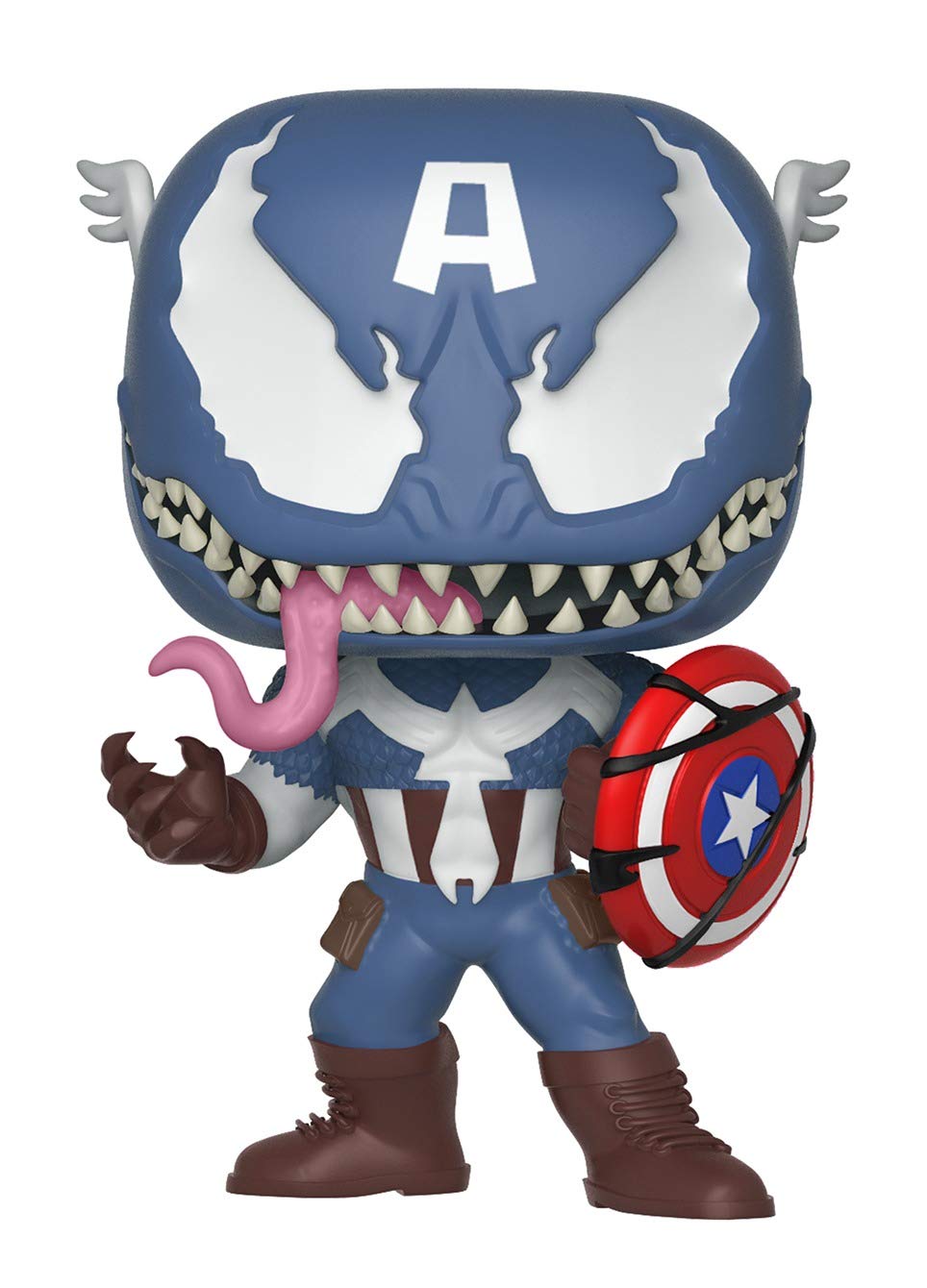 Funko POP Marvel Venomized Captain America Collectible Vinyl Figure - Marvel Comics Superhero Action Figure for Display & Gifts - Perfect for Marvel Fans, Collectors & Home Office Decor