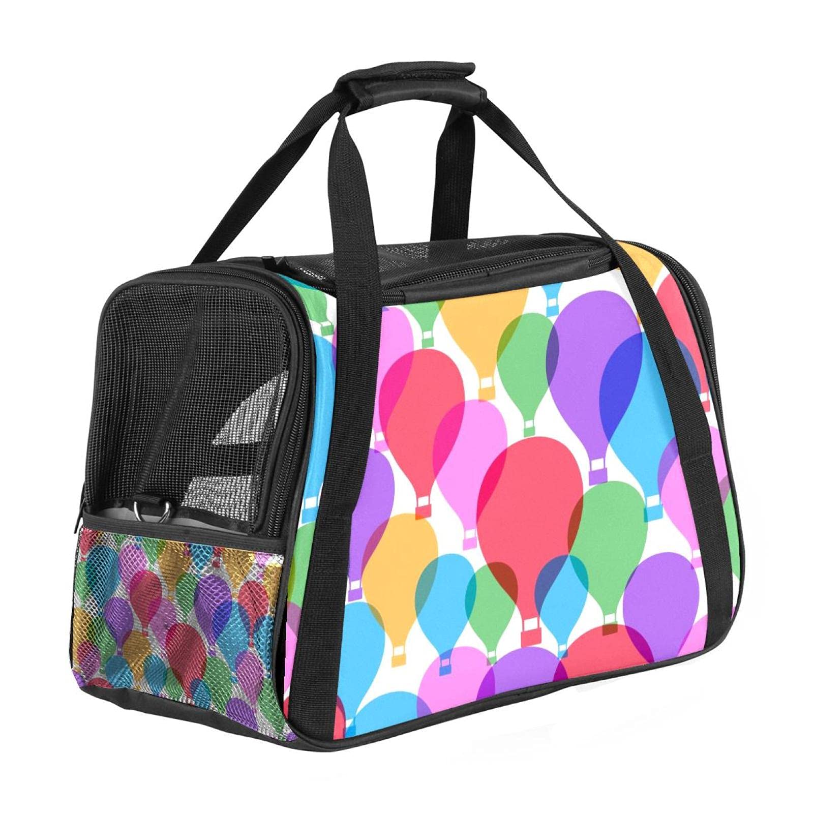 Portable Cat & Dog Travel Carrier - Breathable Pet Duffle Bag with Zodiac Constellation Design for Small Animals - Perfect for Airplane, Car Rides & Vet Visits