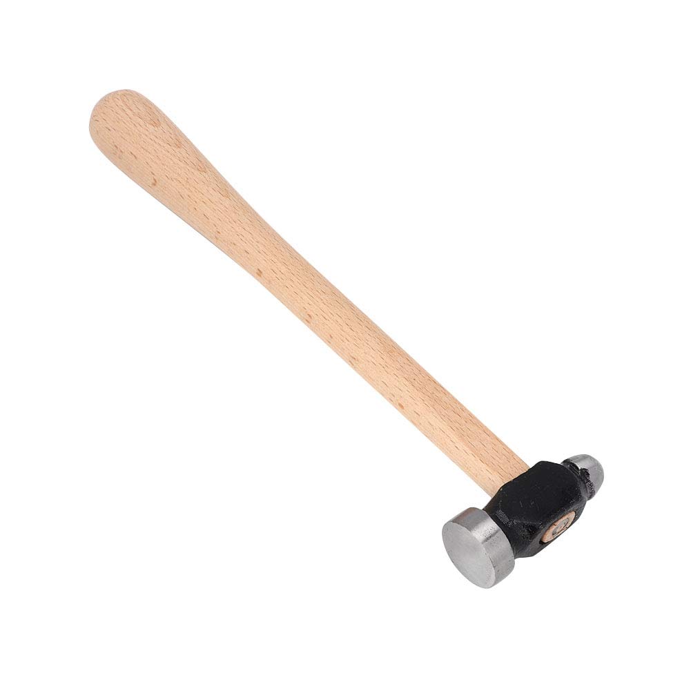 26cm Jewelry Making Hammer with Comfortable Wood Handle - Round Double Head Craft Hammer for Jewelers, Metalworkers & DIY Enthusiasts | Perfect for Jewelry Repair, Metal Forming & Small Craft Projects