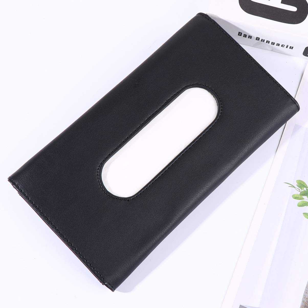 Premium Car Visor Tissue Box Holder - Black Hanging Tissue Dispenser for Vehicles, Cars & SUVs | Perfect for Road Trips, Commuting & Family Travel Accessories
