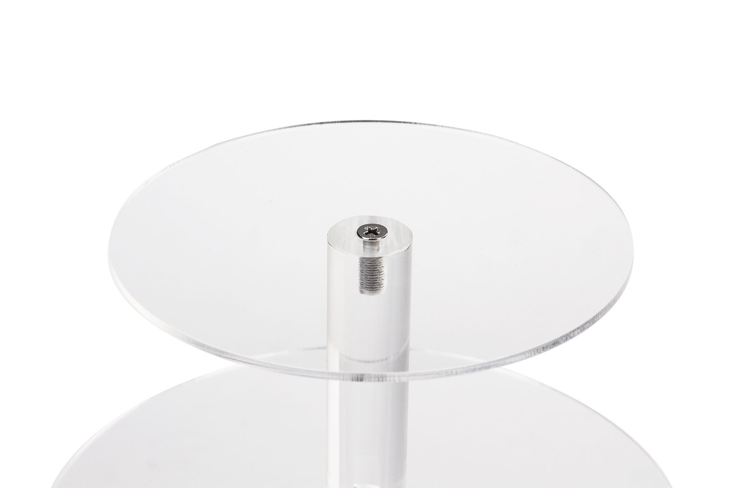 YestBuy 4-Tier Acrylic Cupcake Stand - Premium Clear Display Tower Holds 38 Cupcakes - Perfect for Wedding, Birthday Party & Pastry Showcase - Durable Cupcake Holder for Bakeries & Events