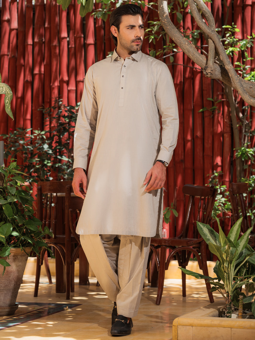 Premium Cotton Ash Grey Shalwar Kameez - Traditional Pakistani Dress by Almirah | Wasim Akram Collection | Elegant & Comfortable for Weddings, Festivals & Special Occasions