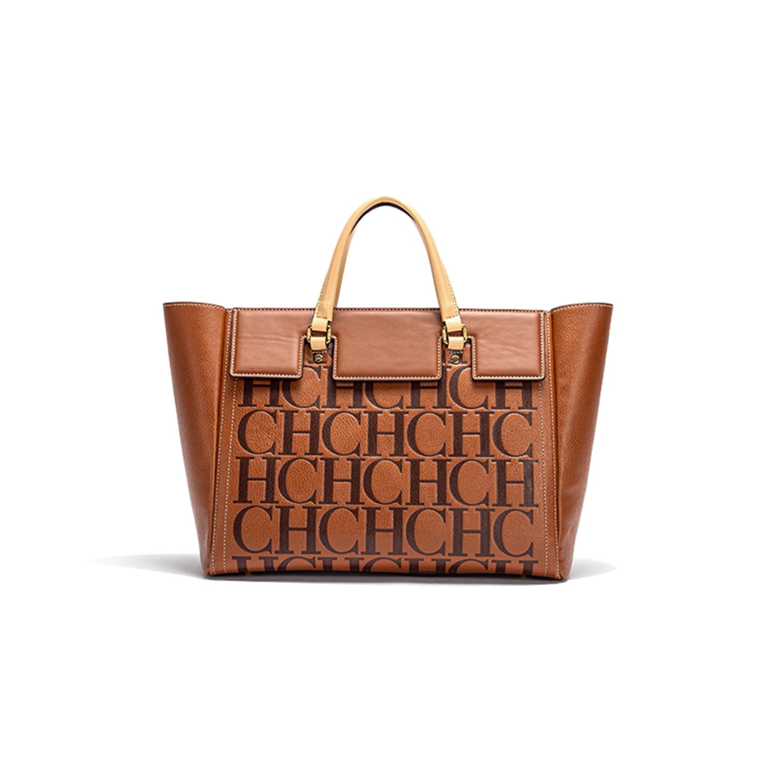 MWTS CHCH Women's Leather Handbag - Large Capacity Embossed Letter Tote Bag for Work, Business & Commuting | Perfect Office Purse, Travel Wallet & Everyday Carry Bag