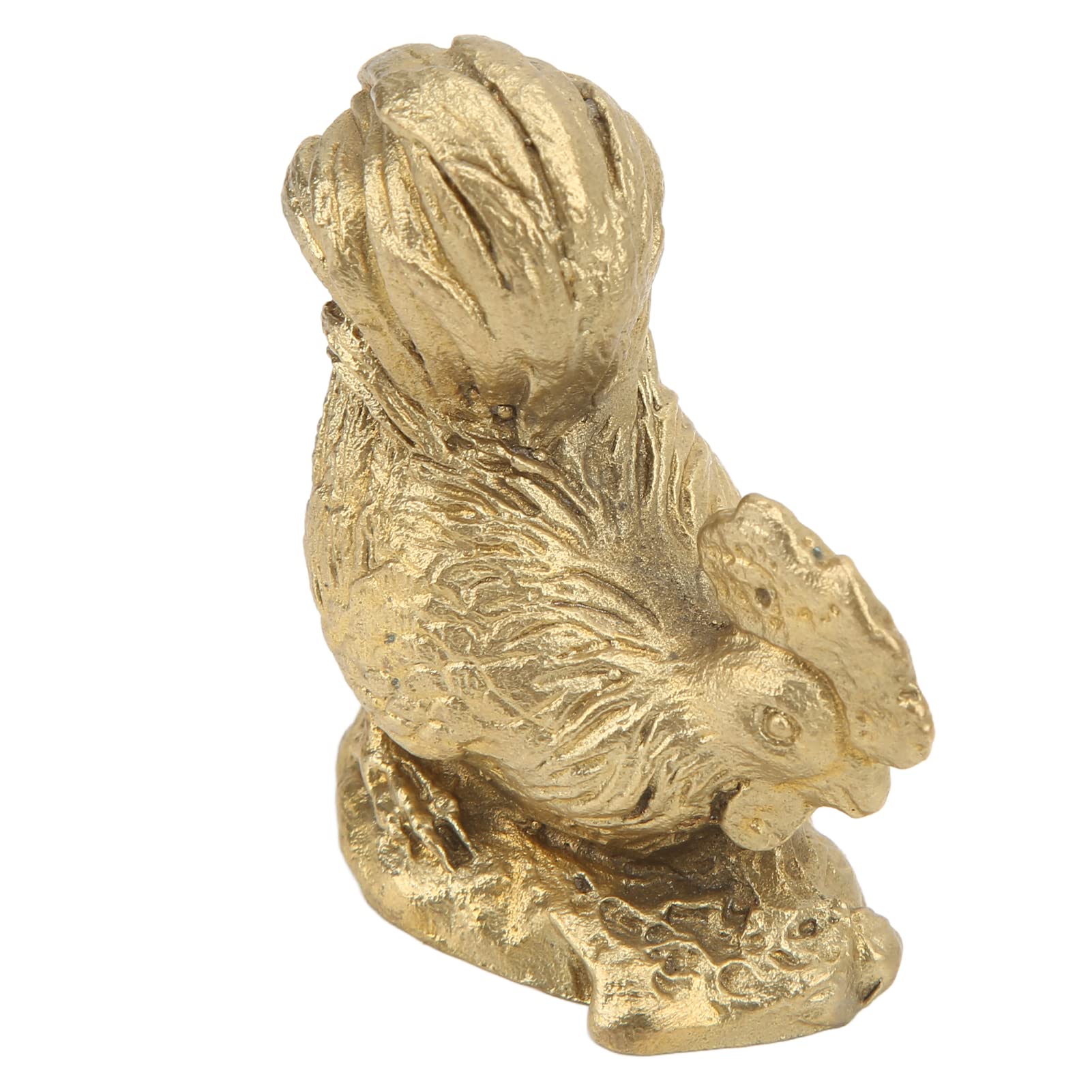 Handcrafted Brass Rooster Statue - Premium Solid Brass, Easy to Clean, Durable & Detailed Figurine for Home Decor, Office Desk, or Gift Collection