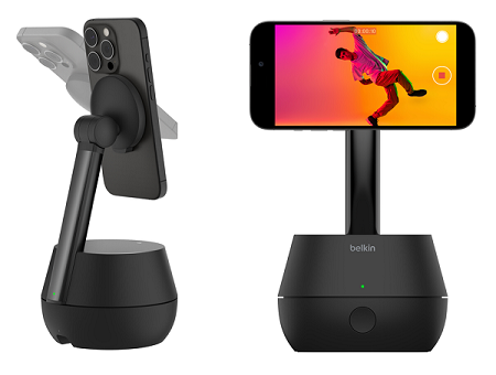 Smartphone Tracking Stand with Dockkit for Streamers, Vloggers & Filmmakers - Hands-Free Live Streaming, Action Videos & Facetime - Perfect for YouTube, TikTok & Social Media Content Creation
