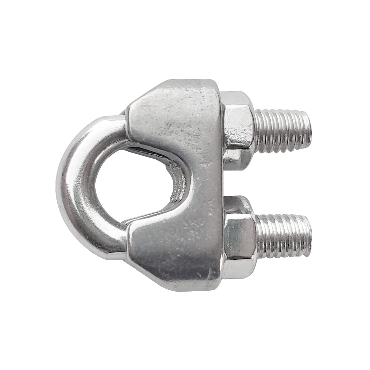 Stainless Steel M5 Wire Rope Clips - 20PCs for Outdoor & Marine Use
