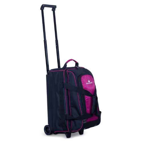 Brunswick Zone Double Roller Raspberry Bowling Bag - Durable & Stylish Bowling Gear for Men & Women - Perfect for League Play, Tournaments & Casual Bowling