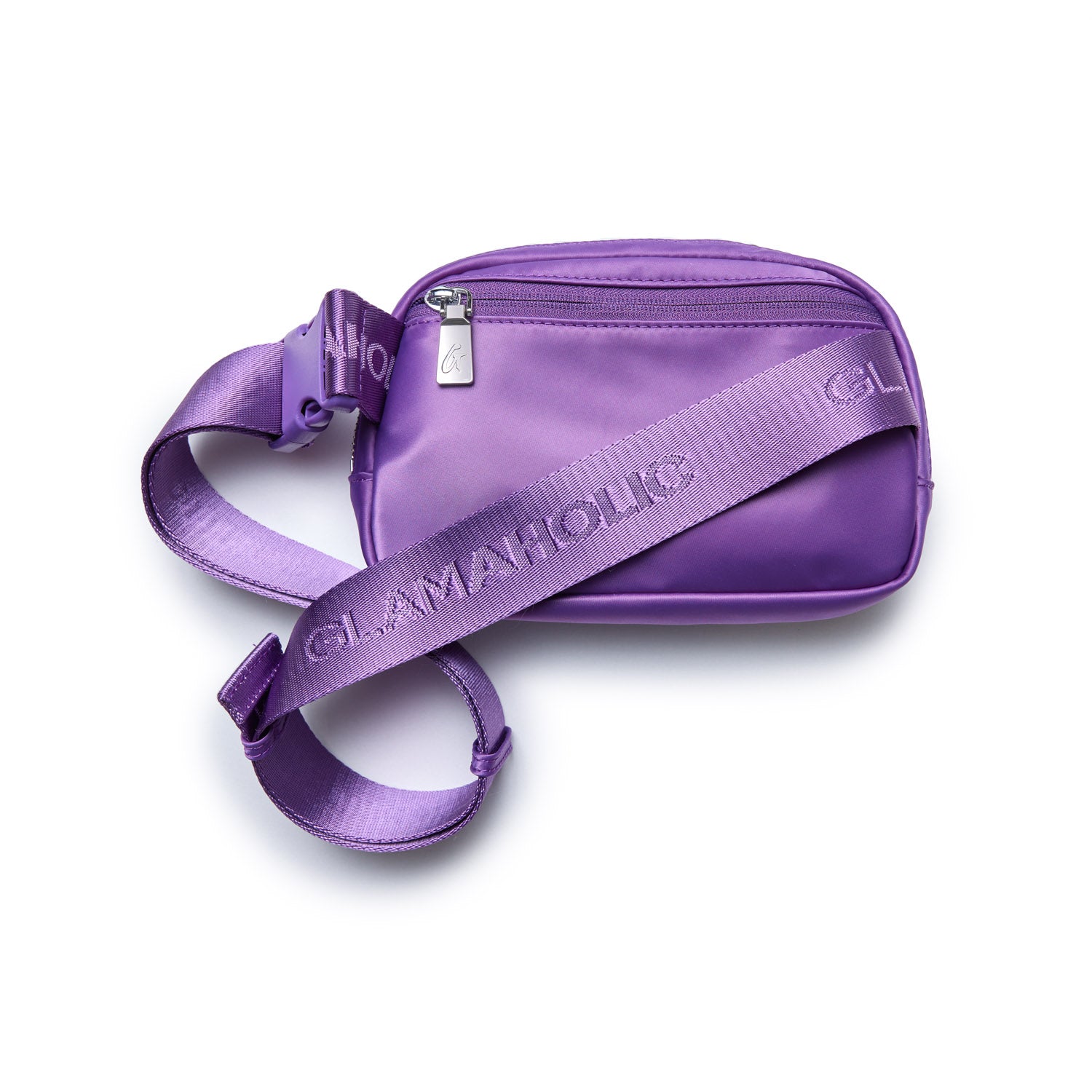 Waterproof Nylon Fanny Pack Waist Bag - Purple for Women & Men | Travel, Hiking, Running, Gym & Outdoor Activities