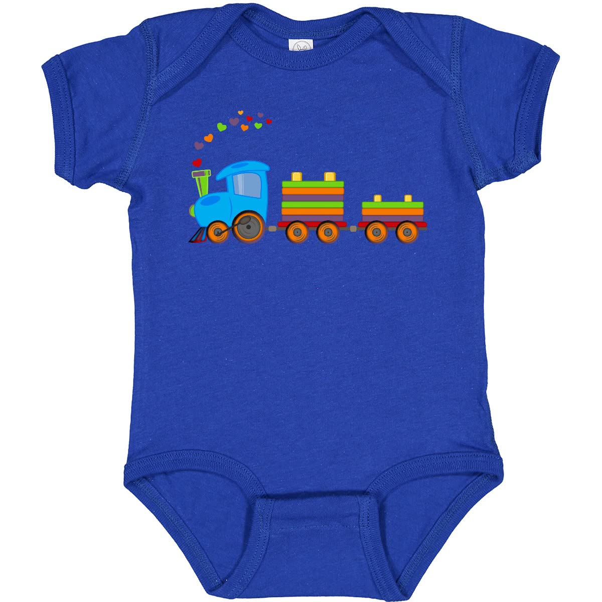 Inktastic Colorful Toy Train Baby Bodysuit - Cute Cotton Onesie for Infants & Toddlers - Perfect for Playtime, Birthdays & Family Photos